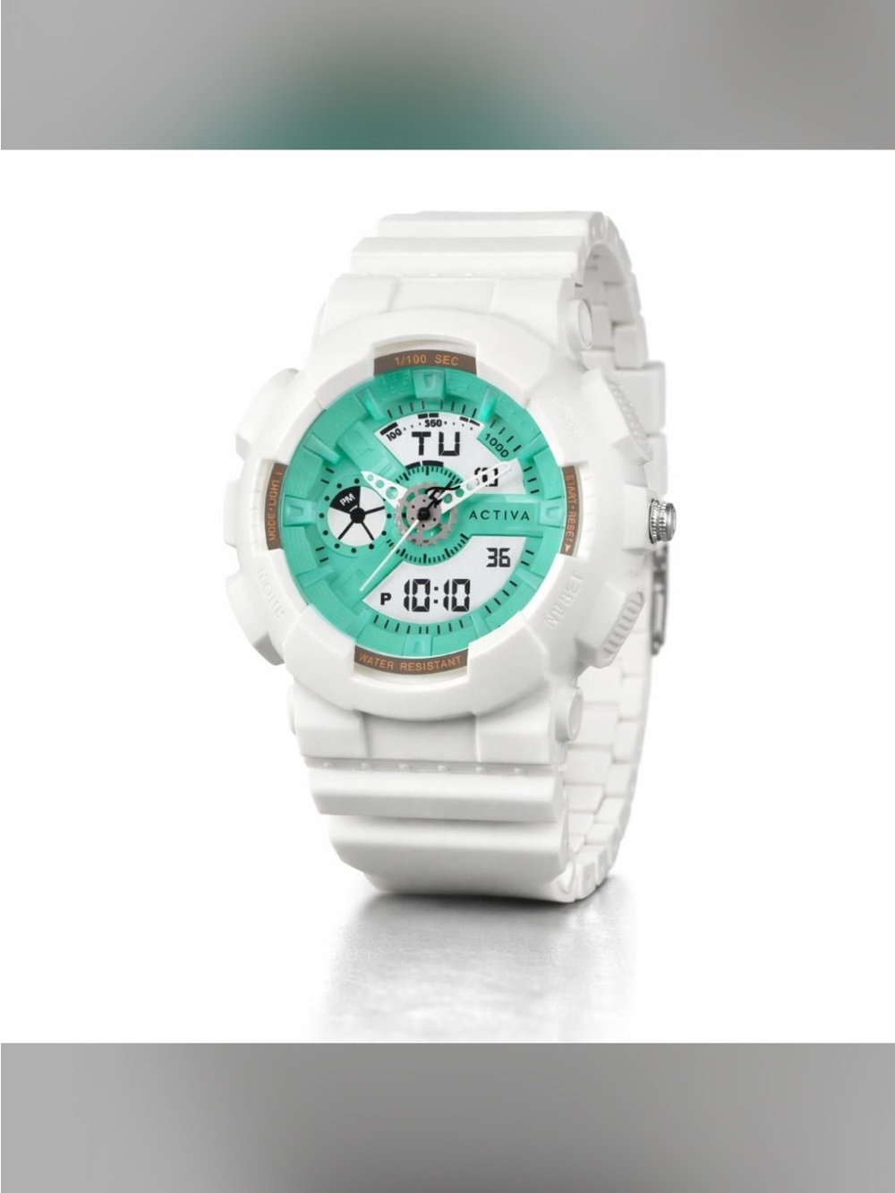 Activa Pixel X Invicta Digital Unisex Watch - 50mm. White (ACW498-010)